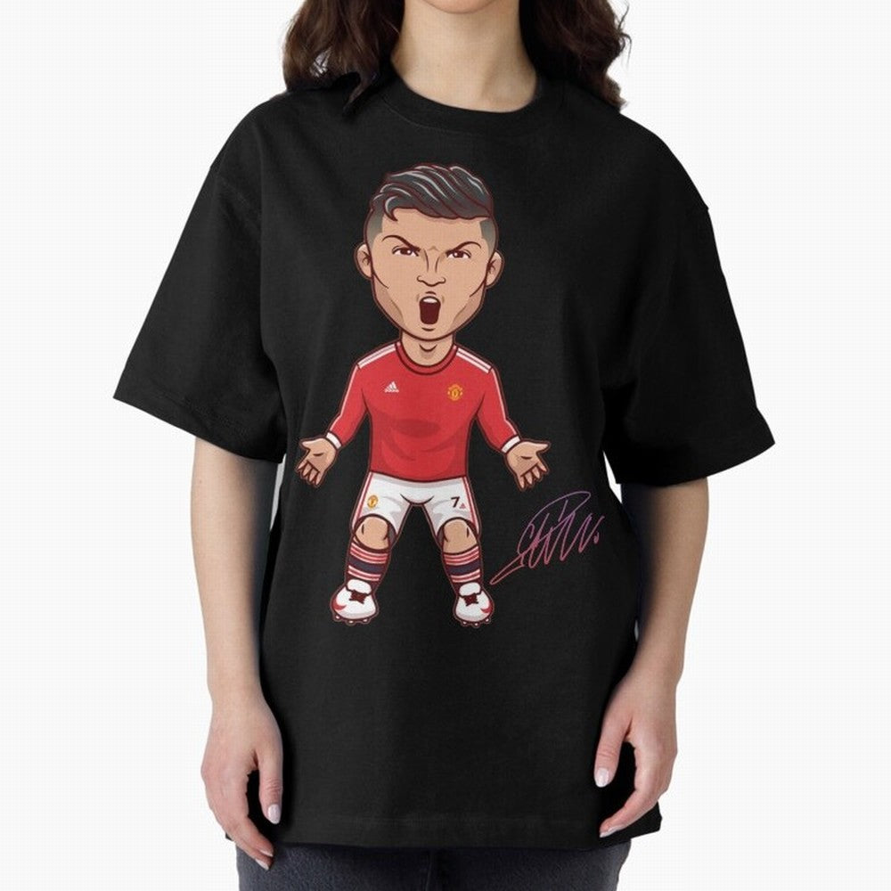 Cristiano Ronaldo CR7 Signature Oversized T-Shirt Feel the Roar of FIFA World Cup 2026 USA Canada Mexico Spirit, Connected to England, France and Netherlands, Cristiano Ronaldo, Match Day Excitement, Supporter Culture, Golden Goals and Global