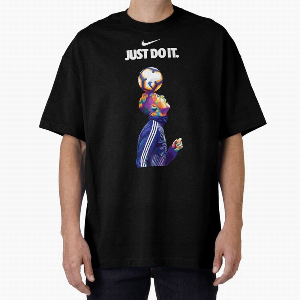 Cristiano Ronaldo Wpap - JUST DO IT Oversized T-Shirt Honor the Football Icons of FIFA World Cup 2026 Group Stage Featuring CR7, England Energy, Soccer Culture, Superstar Moments, National Team Dreams and Competitive Fire; Perfect for People Who