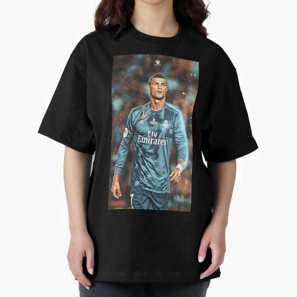 Cr7 Oversized T-Shirt Celebrate Football Dreams Across FIFA World Cup 2026 Spirit, Featuring England and Germany, Messi, Neymar and Mbappe, Football Festival Excitement, Trophy Ambitions, Country Rivalries and Star Player Buzz; Ideal for Fans Who