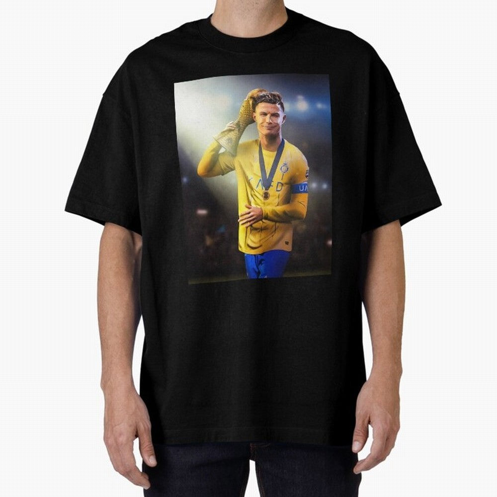 Cristiano Ronaldo Active( Oversized T-Shirt Show Your Tournament Heart for Match Day Hype around FIFA World Cup 2026, CR7 and Messi, Brazil, Portugal and Argentina, Retro Football Energy, Iconic Rivalries, Trophy Chase Drama and Stadium Atmosphere;