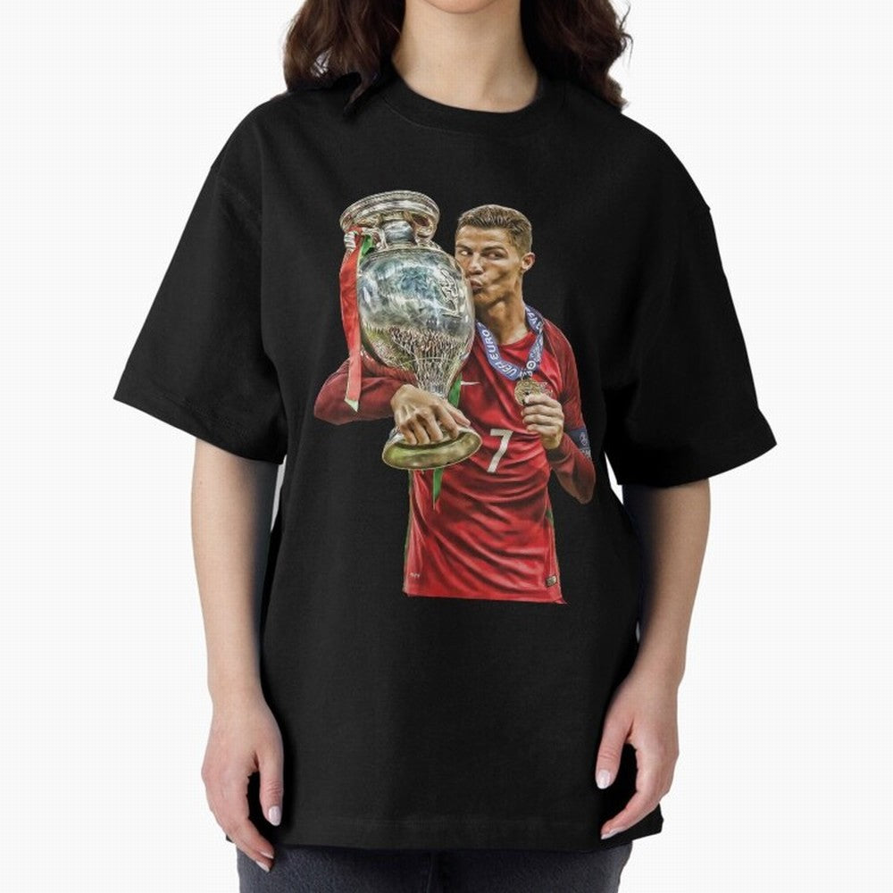 Cristiano Ronaldo Oversized T-Shirt Bring FIFA World Cup 2026 Built around Neymar, Haaland and Cristiano Ronaldo, Portugal Energy, Supporter Pride, Iconic Celebrations, Legendary Names and Global Match Day Energy; Perfect for Supporters Who Want