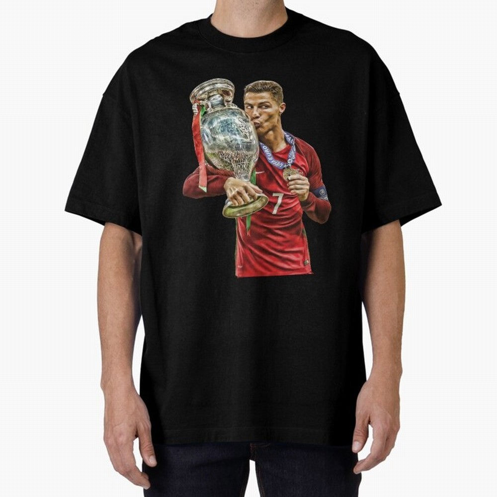 Cristiano Ronaldo Oversized T-Shirt Bring FIFA World Cup 2026 Built around Neymar, Haaland and Cristiano Ronaldo, Portugal Energy, Supporter Pride, Iconic Celebrations, Legendary Names and Global Match Day Energy; Perfect for Supporters Who Want