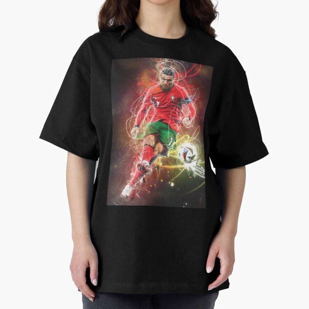Cristiano Ronaldo Oversized T-Shirt Represent Fans Who Live for the FIFA World Cup 2026 USA Canada Mexico Journey through CR7 Highlights, France Pride, Football History, Final Match Energy, Crowd Noise and Once in a Lifetime Moments; Made for