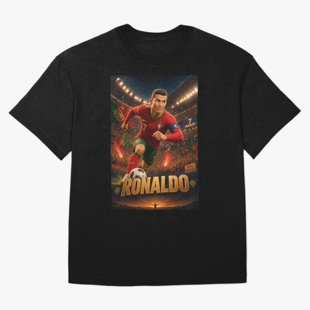 Ronaldo Oversized T-Shirt Celebrate Soccer Greatness during FIFA World Cup 2026 USA Canada Mexico Spirit, Inspired by England, Messi, CR7 and Mbappe, Stadium Chants, National Pride, Trophy Dreams and Unforgettable Football Memories; Perfect for