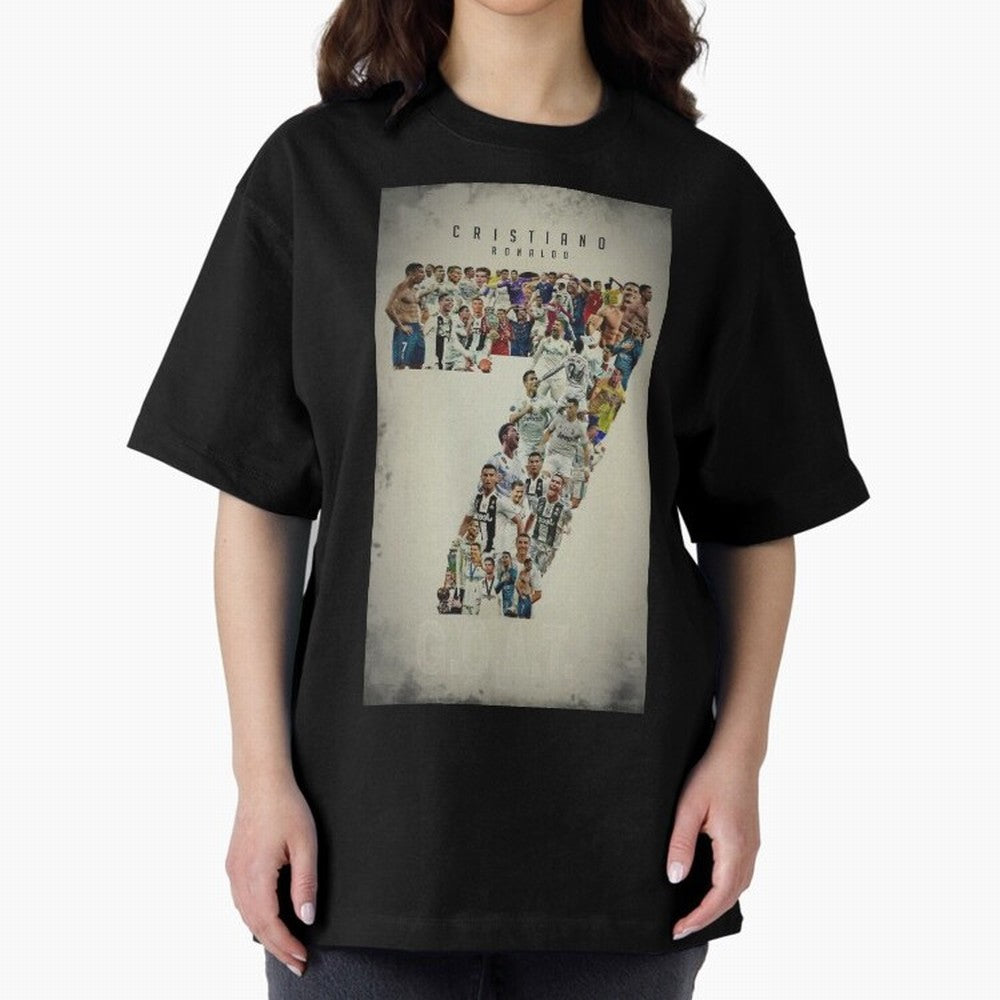 Cristiano Ronaldo Oversized T-Shirt Share FIFA World Cup 2026 Group Stage with CR7 and Messi, Portugal, Spain and Germany Energy, Soccer Culture, Superstar Moments, National Team Dreams and Competitive Fire; Made for Die Hard Supporters, Soccer