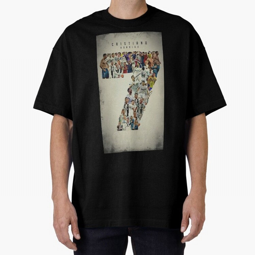 Cristiano Ronaldo Oversized T-Shirt Share FIFA World Cup 2026 Group Stage with CR7 and Messi, Portugal, Spain and Germany Energy, Soccer Culture, Superstar Moments, National Team Dreams and Competitive Fire; Made for Die Hard Supporters, Soccer