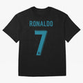 Cristiano Ronaldo 2018 Oversized T-Shirt Celebrate FIFA World Cup 2026 USA Canada Mexico Spirit, Capturing England, Messi, CR7 and Mbappe, Stadium Chants, National Pride, Trophy Dreams and Unforgettable Football Memories; Ideal for Football Dads,