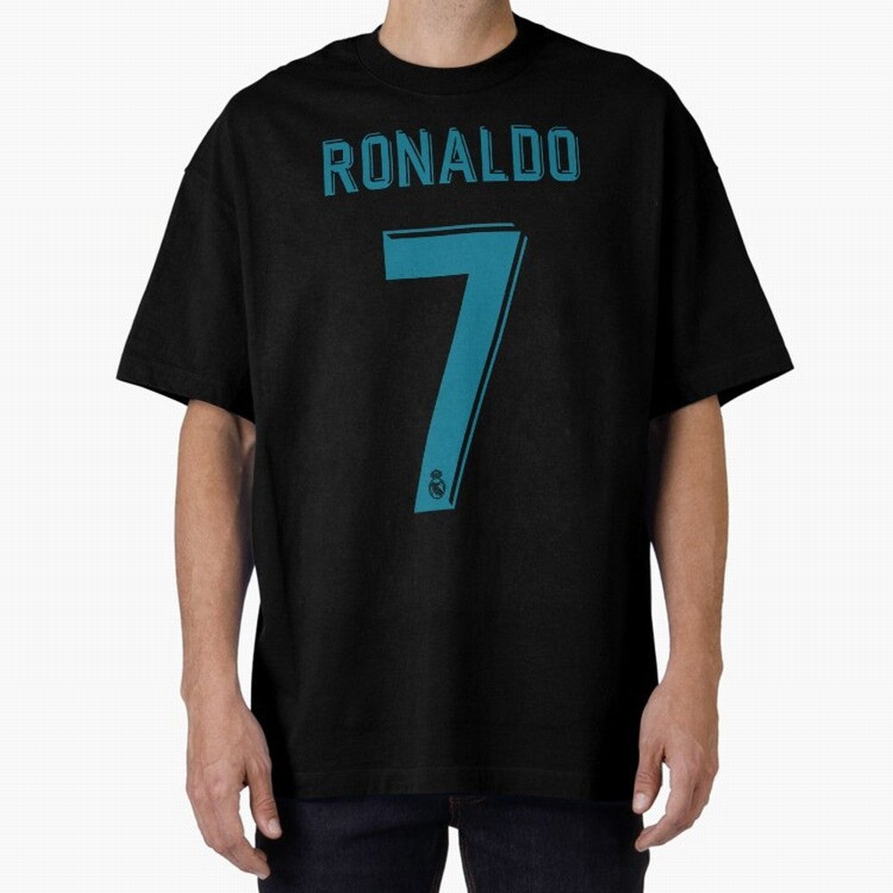 Cristiano Ronaldo 2018 Oversized T-Shirt Celebrate FIFA World Cup 2026 USA Canada Mexico Spirit, Capturing England, Messi, CR7 and Mbappe, Stadium Chants, National Pride, Trophy Dreams and Unforgettable Football Memories; Ideal for Football Dads,