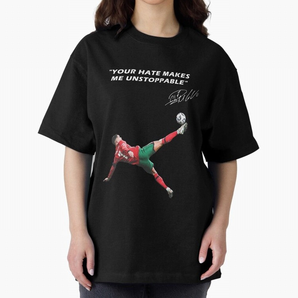 Cristiano Ronaldo Footballer Oversized T-Shirt Honor Champions and Dreams in FIFA World Cup 2026 Group Stage Inspired by Messi, CR7 and Mbappe, Brazil, Portugal and Argentina Energy, Game Day Rituals, Football Legends, Country Pride and the Road to