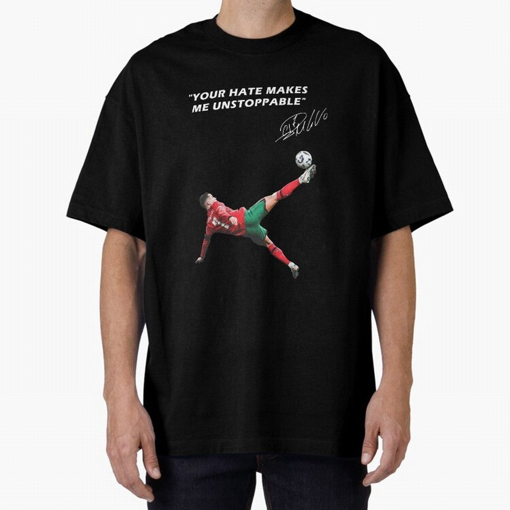 Cristiano Ronaldo Footballer Oversized T-Shirt Honor Champions and Dreams in FIFA World Cup 2026 Group Stage Inspired by Messi, CR7 and Mbappe, Brazil, Portugal and Argentina Energy, Game Day Rituals, Football Legends, Country Pride and the Road to