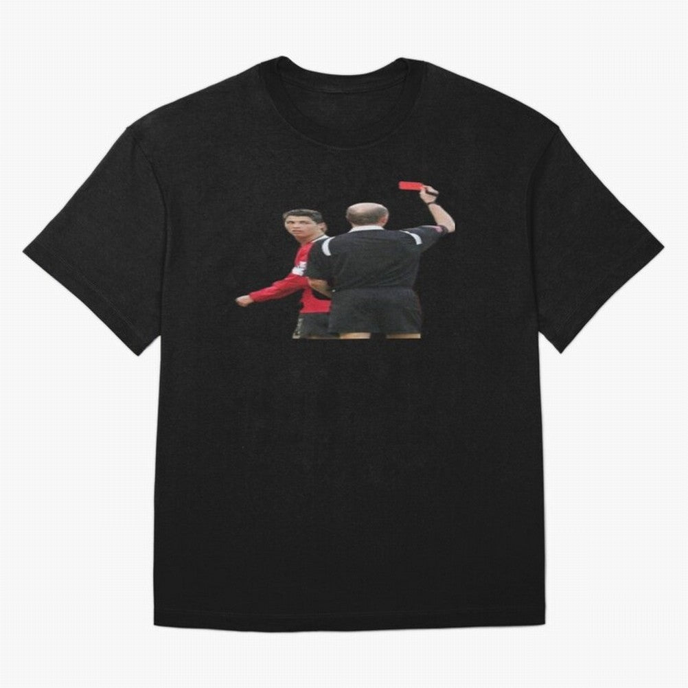 Cristiano Ronaldo Red Card Oversized T-Shirt Support Iconic Players in FIFA World Cup 2026 USA Canada Mexico Centered on Neymar, Portugal, Spain and Germany Energy, Goal Celebration Energy, Supporter Heritage, Football Icons and Worldwide