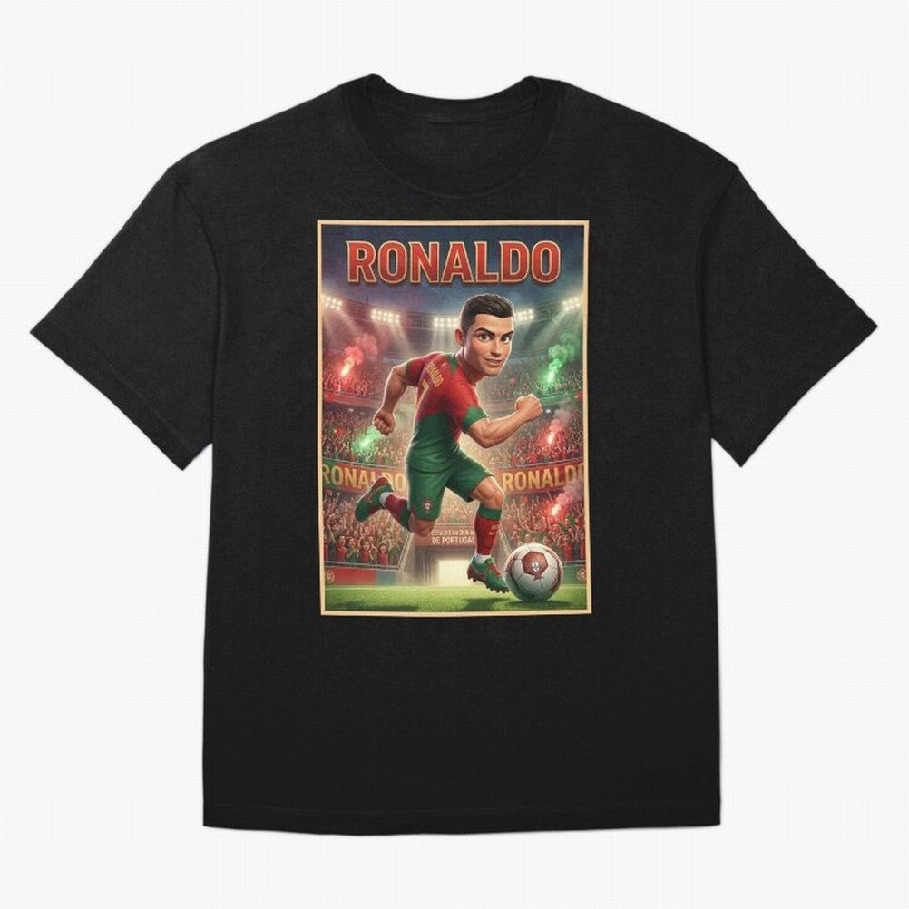 Ronaldo Oversized T-Shirt Show Support during Global Football Passion for FIFA World Cup 2026, Built around Mbappe, Argentina, France and Brazil, Supporter Pride, Iconic Celebrations, Legendary Names and Global Match Day Energy; Built for