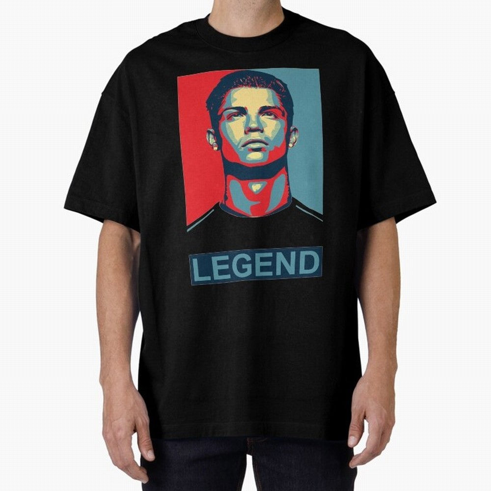 cristiano ronaldo legend Oversized T-Shirt Showcase FIFA World Cup 2026 Group Stage for Fans of Messi, Neymar and Mbappe and Argentina, Bringing Football Passion, Legendary Performances, Festival Vibes and Supporter Community; Ideal for Fans Who