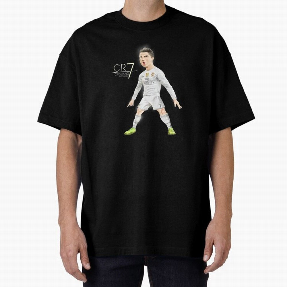 CR7 Oversized T-Shirt Feel International Energy from Global Football Passion for FIFA World Cup 2026, Filled with CR7, France, Football Passion, Legendary Performances, Festival Vibes and Supporter Community; Perfect for People Who Love Argentina,