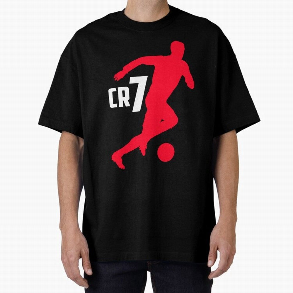Cristiano Ronaldo Oversized T-Shirt Show Passion for the Stars of Global Football Passion for FIFA World Cup 2026, Built around CR7 and Messi, France, Football Passion, Legendary Performances, Festival Vibes and Supporter Community; Made for Die
