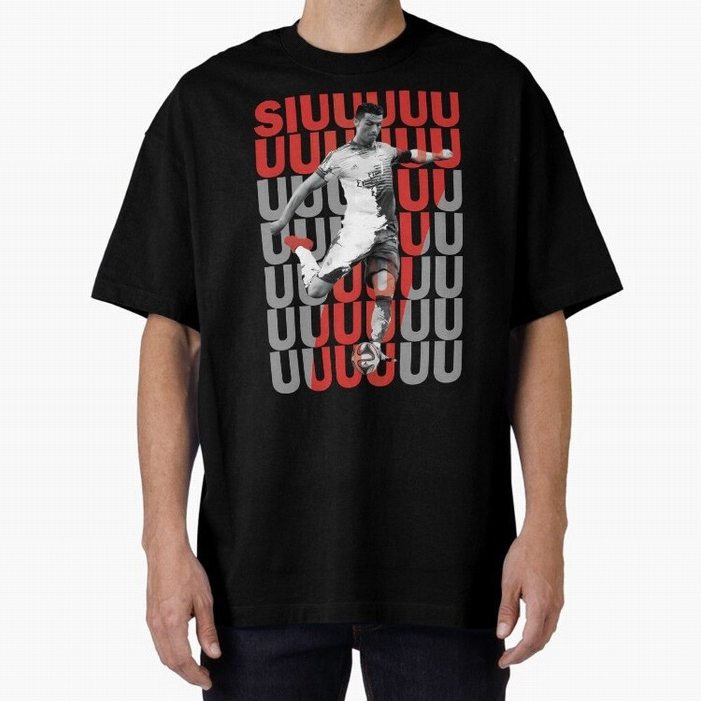 Siuuuuuu Cristiano Ronaldo Oversized T-Shirt Fuel the Hype around the FIFA World Cup 2026 USA Canada Mexico Journey through Cristiano Ronaldo, Haaland and CR7 Highlights, Portugal, Spain and Germany Pride, Goal Celebration Energy, Supporter