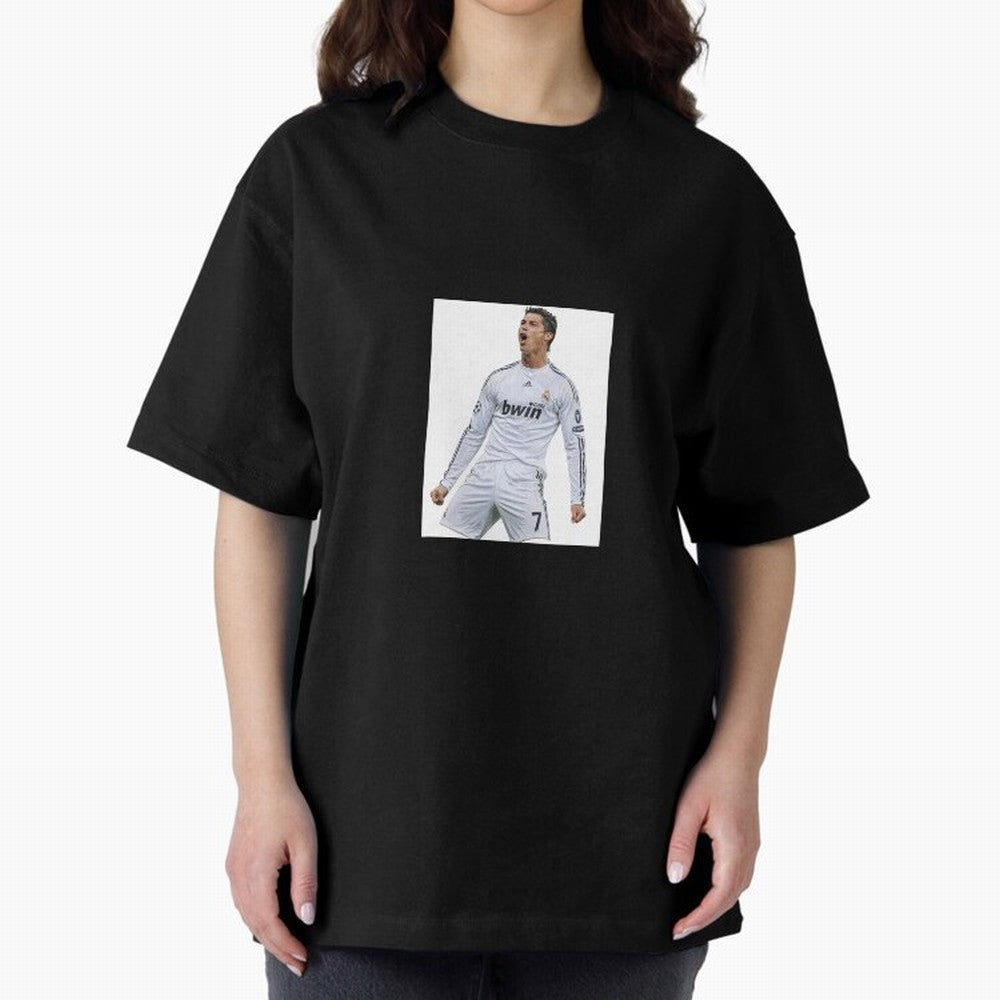 Cristiano Ronaldo 2009 real madrid cr7 Oversized T-Shirt Bring Retro Soccer Energy to FIFA World Cup 2026 Group Stage for Fans of Haaland and Netherlands, Bringing Champion Mindset, Group Stage Buzz, Knockout Tension and Passionate Fan Culture;