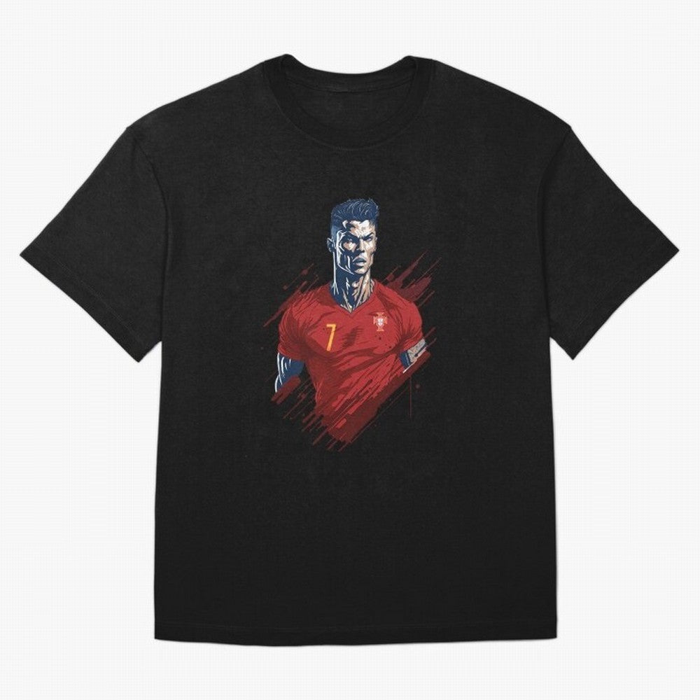 Cristiano Ronaldo splash art Oversized T-Shirt Represent FIFA World Cup 2026 USA Canada Mexico Celebrating Neymar, Spain and Netherlands Energy, Football Passion, Legendary Performances, Festival Vibes and Supporter Community; Perfect for People