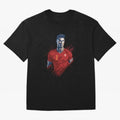 Cristiano Ronaldo splash art Oversized T-Shirt Represent FIFA World Cup 2026 USA Canada Mexico Celebrating Neymar, Spain and Netherlands Energy, Football Passion, Legendary Performances, Festival Vibes and Supporter Community; Perfect for People