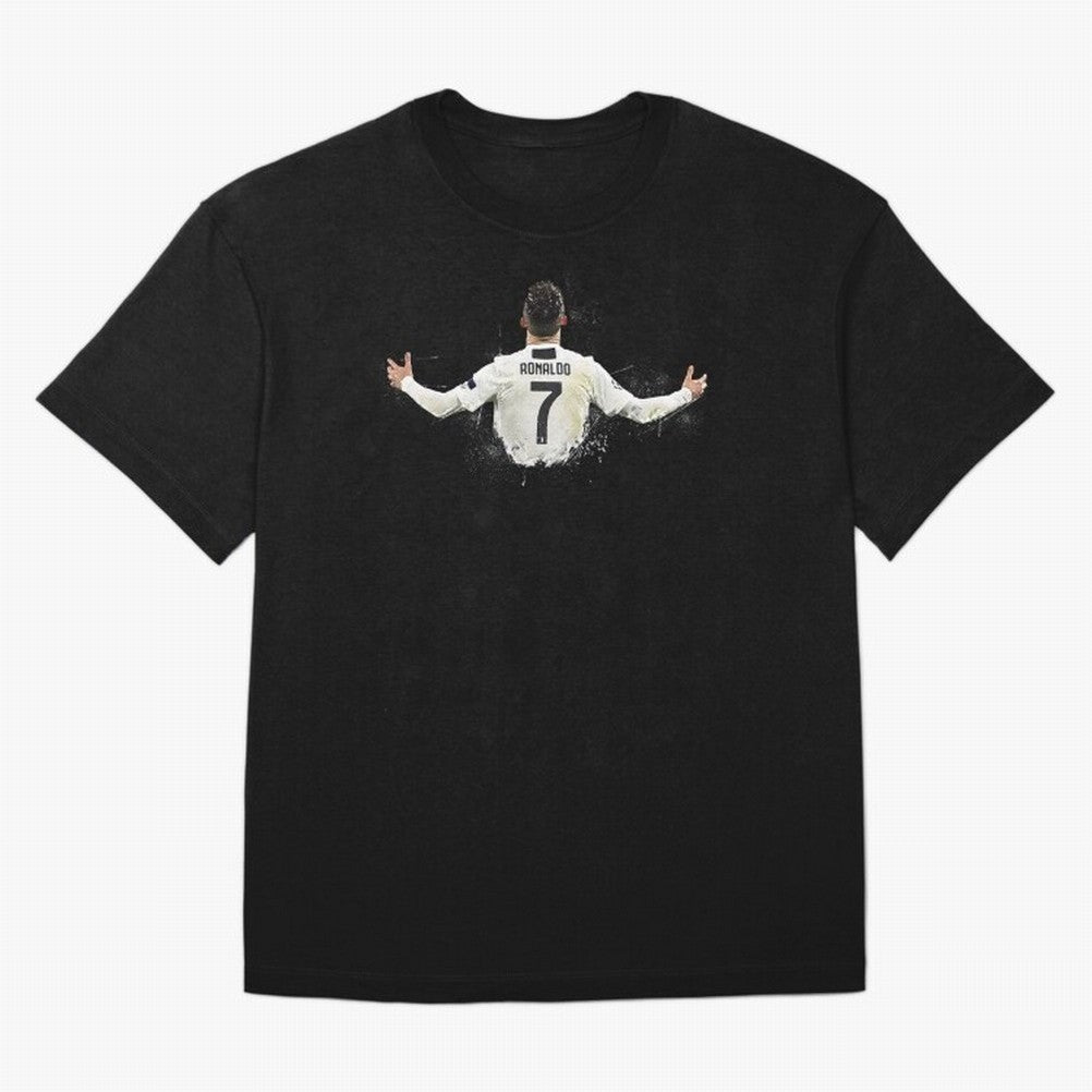 Cristiano Ronaldo Juventus Abstract Paintings Oversized T-Shirt Show Match Day Excitement for FIFA World Cup 2026 USA Canada Mexico Featuring Messi, CR7 and Mbappe, Portugal Energy, Soccer Culture, Superstar Moments, National Team Dreams and