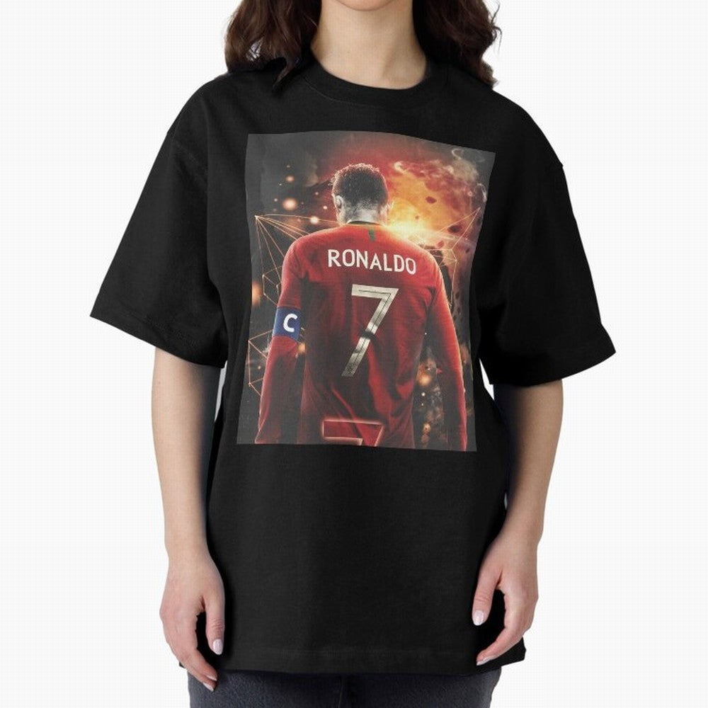 Cristiano Ronaldo Art iPad Case _amp_ Skin Oversized T-Shirt Enjoy Global Football Passion for FIFA World Cup 2026 USA Canada Mexico, with Messi, France, Football Passion, Legendary Performances, Festival Vibes and Supporter Community; Built for