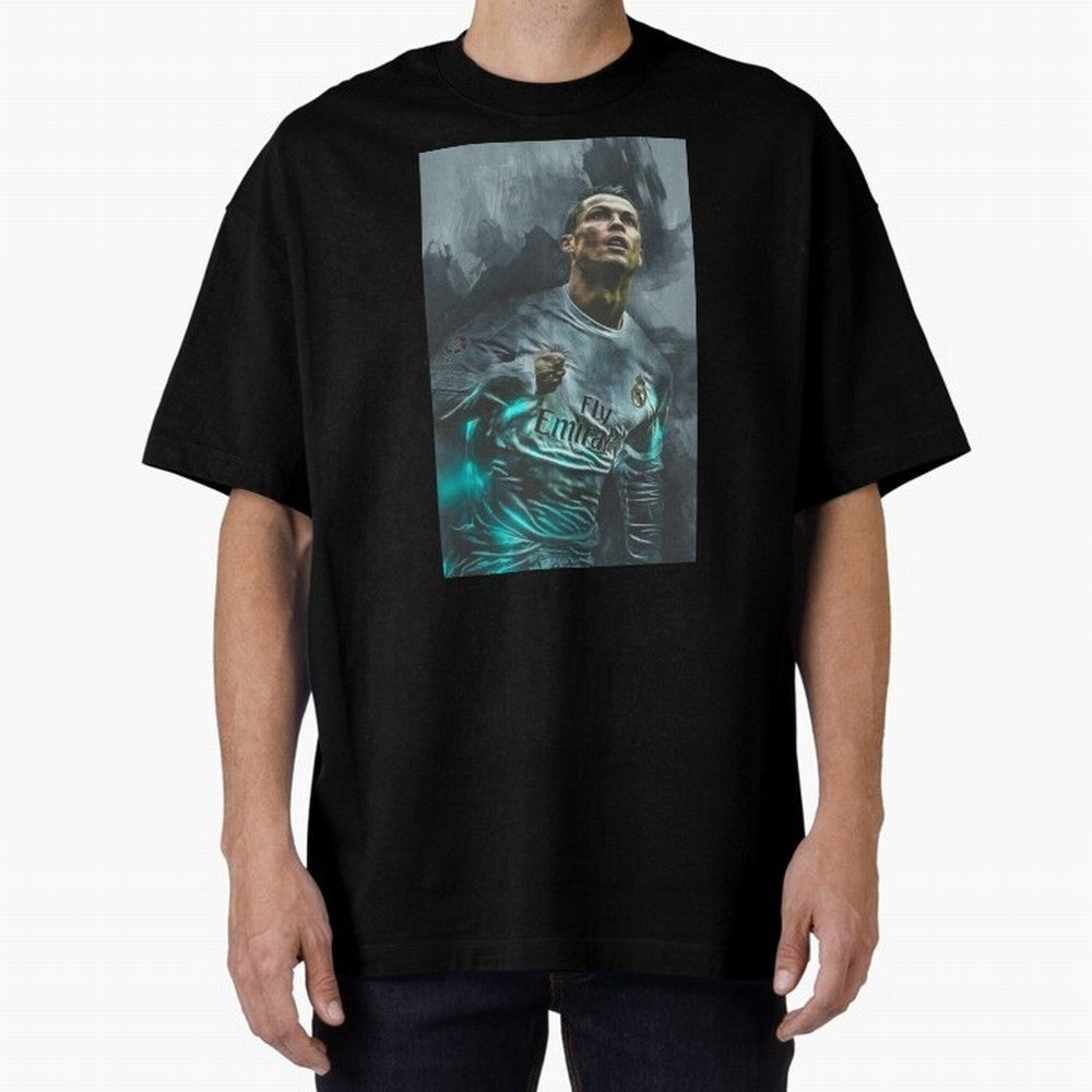 Cristiano Ronaldo iPhone Case Oversized T-Shirt Stand Out with Spirit from FIFA World Cup 2026 with Cristiano Ronaldo, Haaland and CR7, France Energy, Retro Football Energy, Iconic Rivalries, Trophy Chase Drama and Stadium Atmosphere; Perfect for