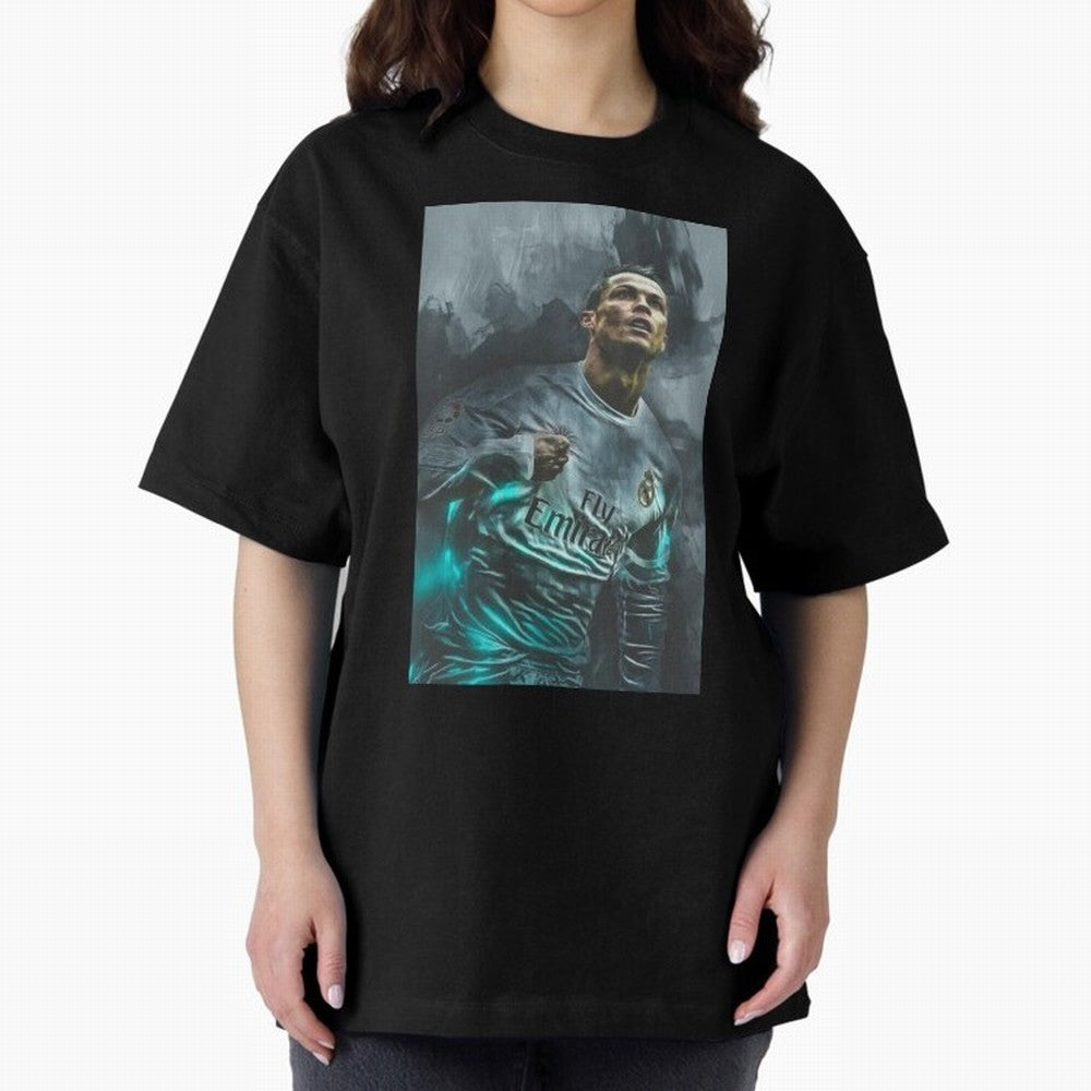 Cristiano Ronaldo iPhone Case Oversized T-Shirt Stand Out with Spirit from FIFA World Cup 2026 with Cristiano Ronaldo, Haaland and CR7, France Energy, Retro Football Energy, Iconic Rivalries, Trophy Chase Drama and Stadium Atmosphere; Perfect for