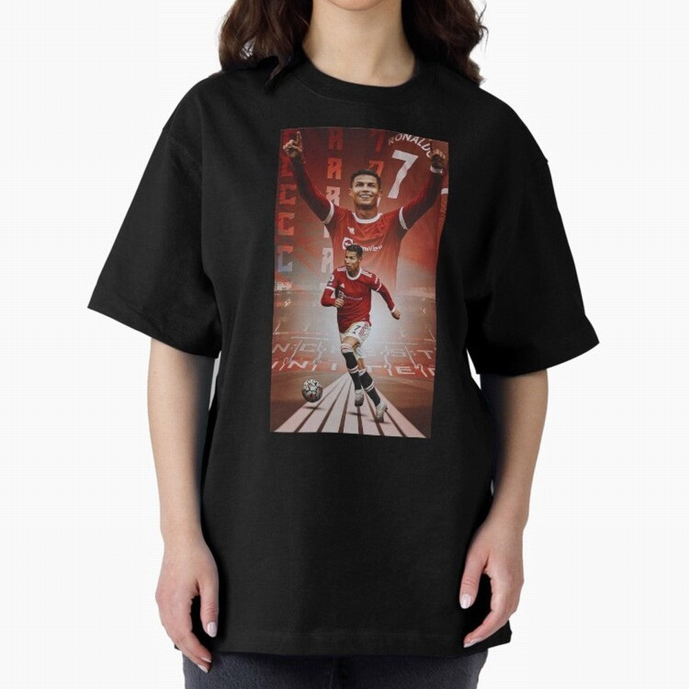 Cristiano Ronaldo Manchester Home 202122 , Ronaldo Gifts, Ronaldo Best Selling , Ronaldo Top Items Oversized T-Shirt Fuel Match Day Hype around FIFA World Cup 2026, CR7, England and Germany, Champion Mindset, Group Stage Buzz, Knockout Tension and