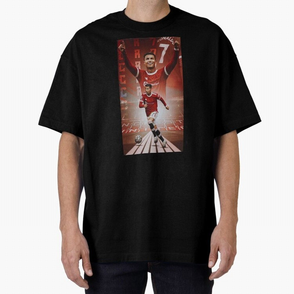 Cristiano Ronaldo Manchester Home 202122 , Ronaldo Gifts, Ronaldo Best Selling , Ronaldo Top Items Oversized T-Shirt Fuel Match Day Hype around FIFA World Cup 2026, CR7, England and Germany, Champion Mindset, Group Stage Buzz, Knockout Tension and