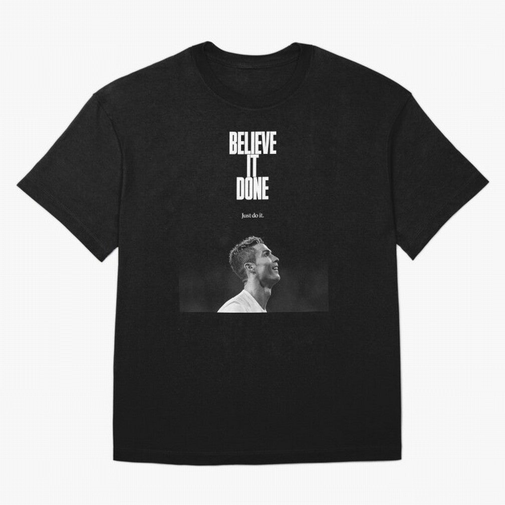 CRISTIANO RONALDO BELIVE IT DONE Oversized T-Shirt Wear the Spirit of Match Day Hype around FIFA World Cup 2026 Group Stage, Messi and Cristiano Ronaldo, England, France and Netherlands, Game Day Rituals, Football Legends, Country Pride and the