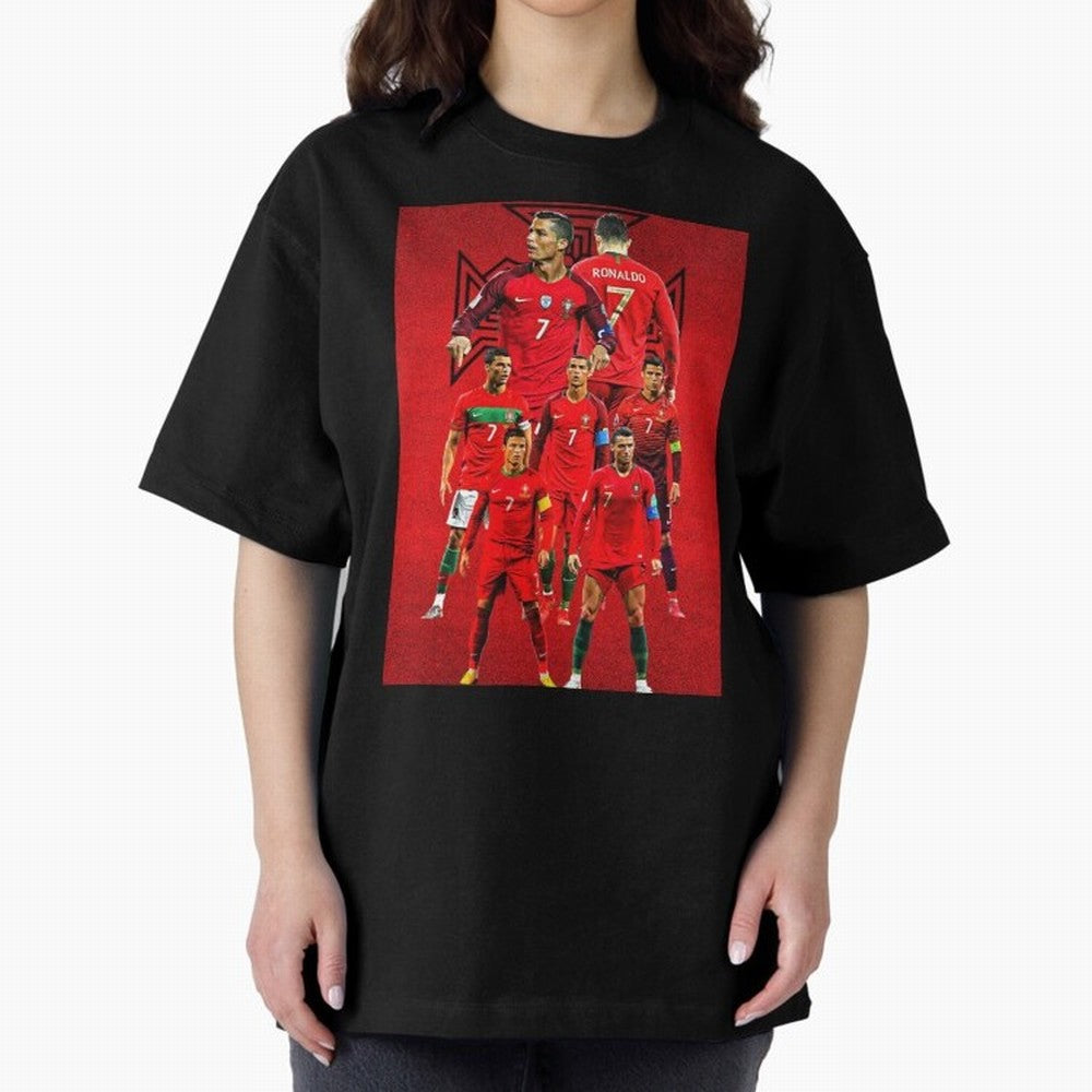 ronaldo Oversized T-Shirt Show Your Tournament Heart for the FIFA World Cup 2026 Journey through Messi, Neymar and Mbappe Highlights, Argentina Pride, Championship Spirit, Famous Goals, Roaring Crowds and International Football Unity; Built for
