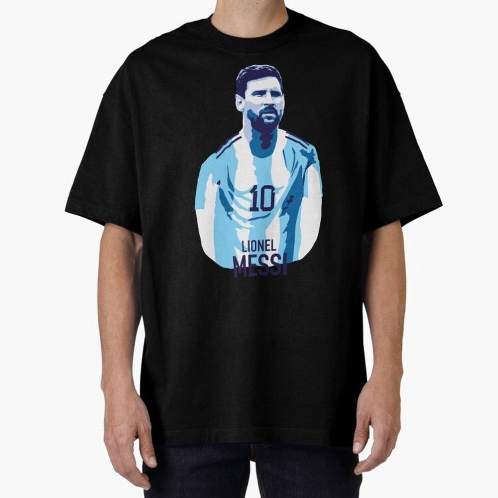 Messi Oversized T-Shirt Join Supporters Worldwide for FIFA World Cup 2026 USA Canada Mexico Connected to Mbappe, England, France and Netherlands Energy, Football History, Final Match Energy, Crowd Noise and Once in a Lifetime Moments; Perfect for