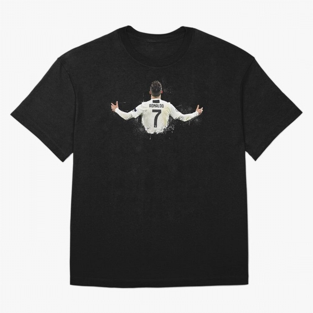 Cristiano Ronaldo Juventus Abstract Paintings Oversized T-Shirt Represent the Passion of the FIFA World Cup 2026 USA Canada Mexico Journey through Neymar, Haaland and Cristiano Ronaldo Highlights, Germany Pride, Sports Nostalgia, International