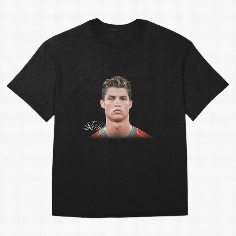 Cristiano Ronaldo Oversized T-Shirt Relive Global Football Passion for FIFA World Cup 2026 Group Stage, Connected to Cristiano Ronaldo, Haaland and CR7, France, Retro Football Energy, Iconic Rivalries, Trophy Chase Drama and Stadium Atmosphere;