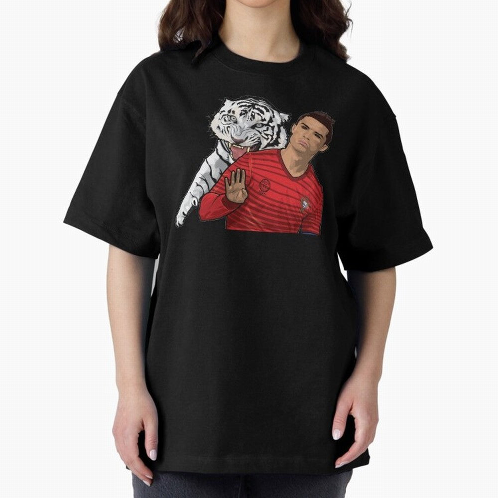 Cristiano Ronaldo Oversized T-Shirt Celebrate the Next Chapter of Global Football Passion for FIFA World Cup 2026 USA Canada Mexico, Built around Messi and Cristiano Ronaldo, Portugal, Spain and Germany, Tournament Hype, Historic Matchups, Family
