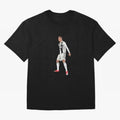 Cristiano Ronaldo Oversized T-Shirt Celebrate Supporters United by FIFA World Cup 2026 USA Canada Mexico with Neymar, Argentina and Brazil Energy, Championship Spirit, Famous Goals, Roaring Crowds and International Football Unity; Ideal for