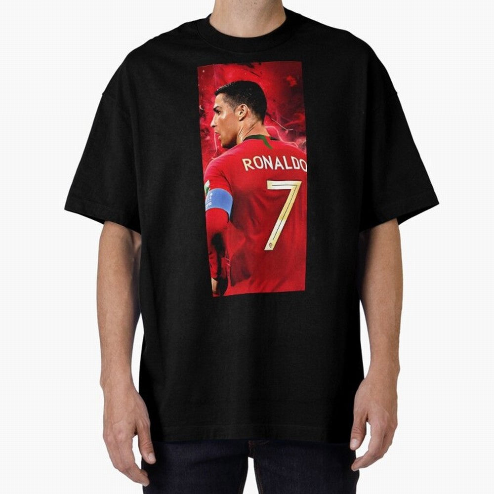 Cristiano Ronaldo Oversized T-Shirt Support the Legends of the FIFA World Cup 2026 USA Canada Mexico Journey through Cristiano Ronaldo, Haaland and CR7 Highlights, Argentina and Brazil Pride, Fan Favorite Moments, National Team Passion, Big Match