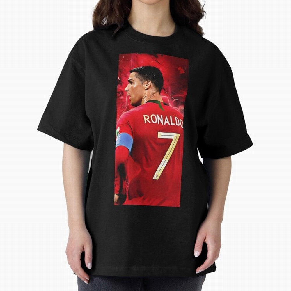 Cristiano Ronaldo Oversized T-Shirt Support the Legends of the FIFA World Cup 2026 USA Canada Mexico Journey through Cristiano Ronaldo, Haaland and CR7 Highlights, Argentina and Brazil Pride, Fan Favorite Moments, National Team Passion, Big Match