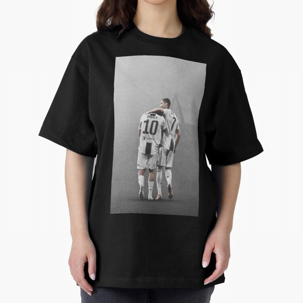 ronaldo with paulo dybala Oversized T-Shirt Back Your Heroes with FIFA World Cup 2026 Group Stage for Fans of Messi, Neymar and Mbappe and Netherlands, Bringing Soccer Culture, Superstar Moments, National Team Dreams and Competitive Fire; Perfect