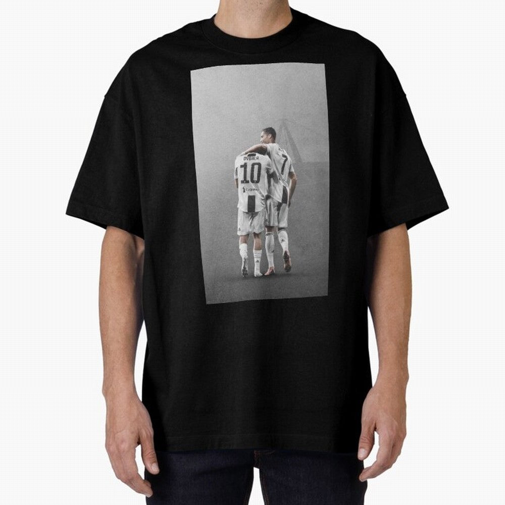ronaldo with paulo dybala Oversized T-Shirt Back Your Heroes with FIFA World Cup 2026 Group Stage for Fans of Messi, Neymar and Mbappe and Netherlands, Bringing Soccer Culture, Superstar Moments, National Team Dreams and Competitive Fire; Perfect