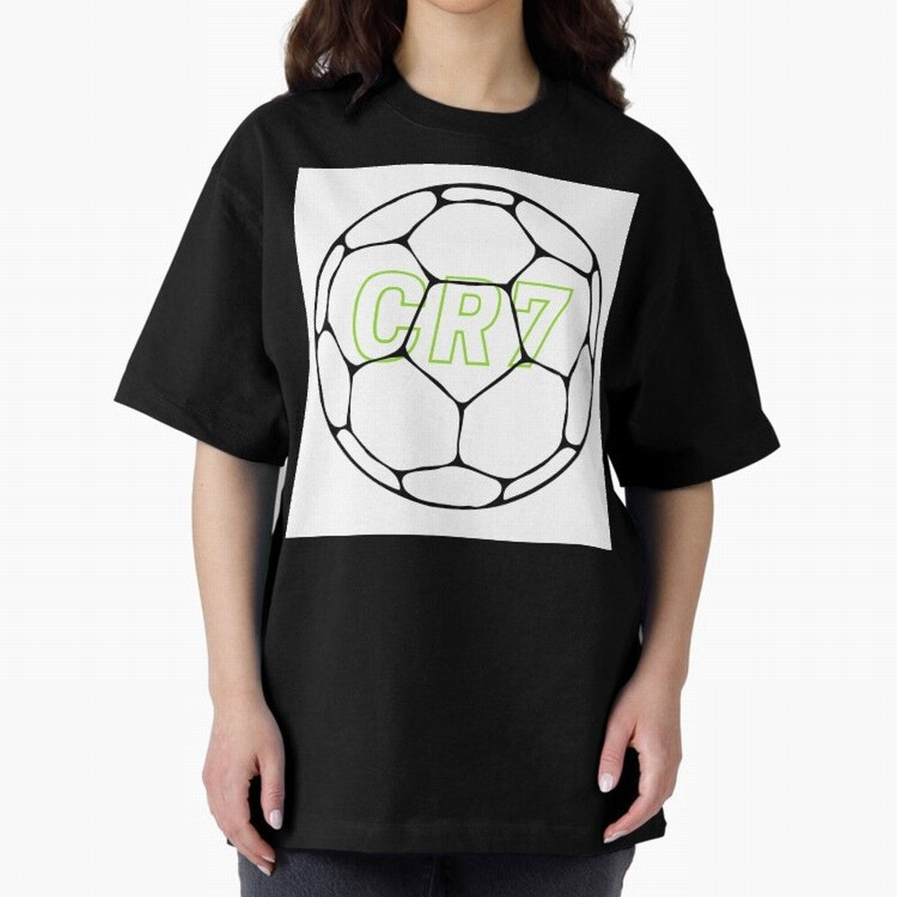 Cristiano Ronaldo ( CR7 ) Oversized T-Shirt Celebrate Fan Culture around FIFA World Cup 2026 USA Canada Mexico Spirit, Driven by France and Portugal, CR7 and Messi, Tournament Hype, Historic Matchups, Family Viewing Parties and Global Sports Pride;