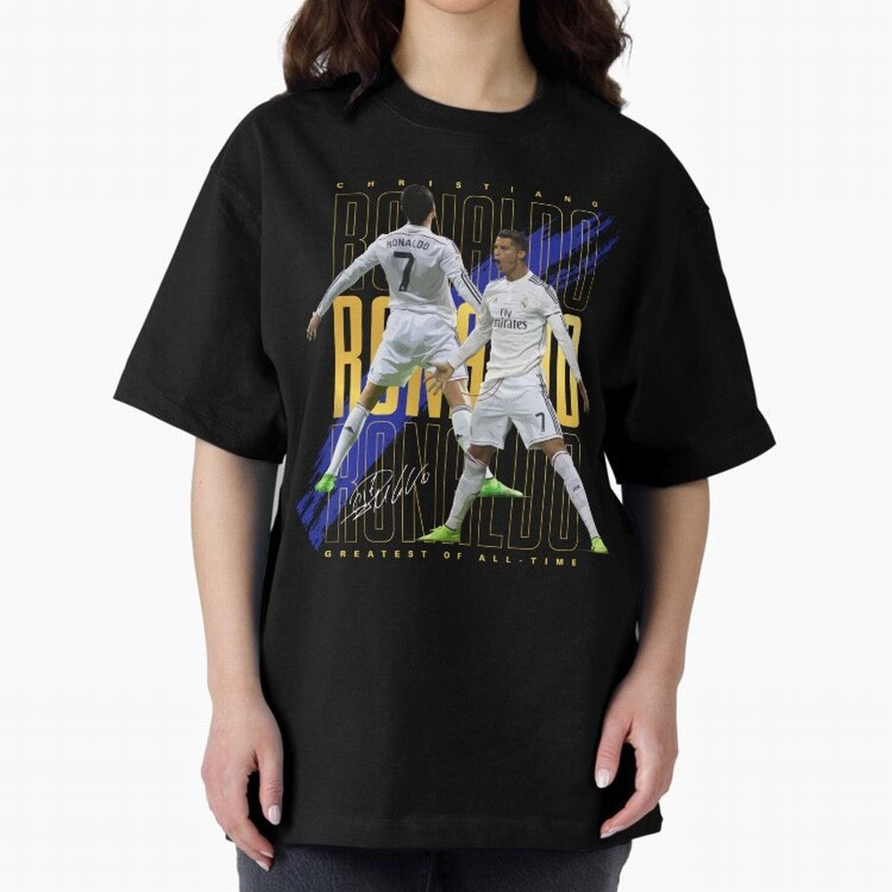 Cristiano Ronaldo Suuiii! Oversized T-Shirt Celebrate Fan Favorites in FIFA World Cup 2026 USA Canada Mexico Centered on Neymar, Argentina, France and Brazil Energy, Match Day Excitement, Supporter Culture, Golden Goals and Global Football Passion;