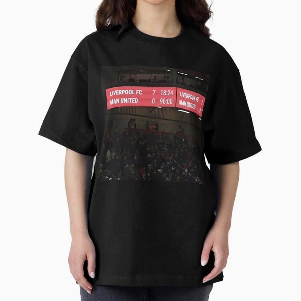 Liverpool 7 - 0 Manchester United Oversized T-Shirt Refresh FIFA World Cup 2026 USA Canada Mexico with Haaland, Argentina and Brazil Energy, Champion Mindset, Group Stage Buzz, Knockout Tension and Passionate Fan Culture; Perfect for Supporters Who