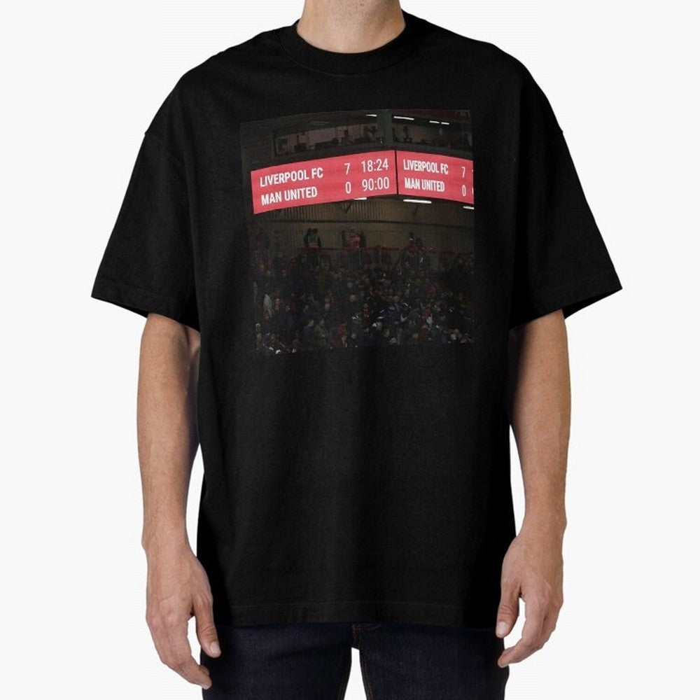 Liverpool 7 - 0 Manchester United Oversized T-Shirt Refresh FIFA World Cup 2026 USA Canada Mexico with Haaland, Argentina and Brazil Energy, Champion Mindset, Group Stage Buzz, Knockout Tension and Passionate Fan Culture; Perfect for Supporters Who