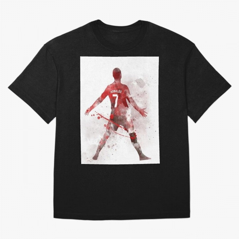 Cristiano Ronaldo Oversized T-Shirt Capture FIFA World Cup 2026 for Fans of Messi, Neymar and Mbappe and Netherlands, Bringing Soccer Culture, Superstar Moments, National Team Dreams and Competitive Fire; Ideal for Fans Who Follow Messi, Cristiano