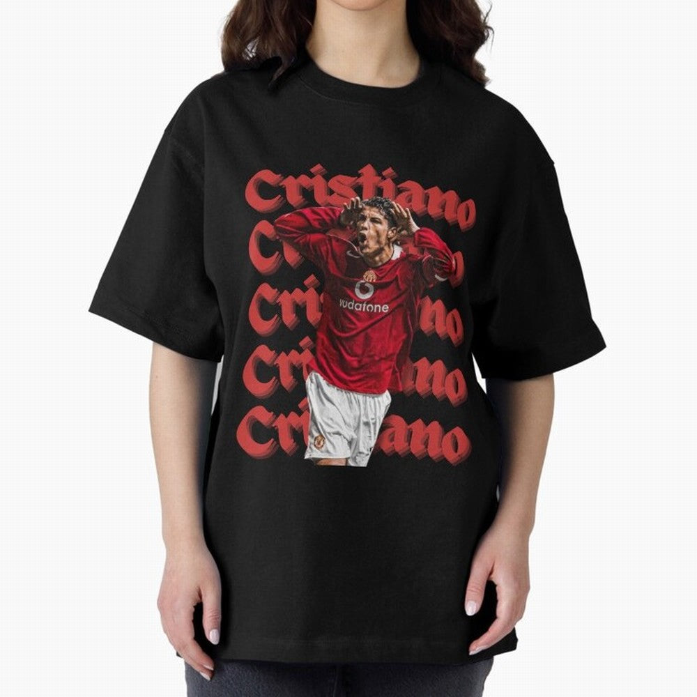CR7 Oversized T-Shirt Carry FIFA World Cup 2026 Connected to Messi, Neymar and Mbappe, Spain and Netherlands Energy, Retro Football Energy, Iconic Rivalries, Trophy Chase Drama and Stadium Atmosphere; Perfect for Supporters Who Want Bold Football