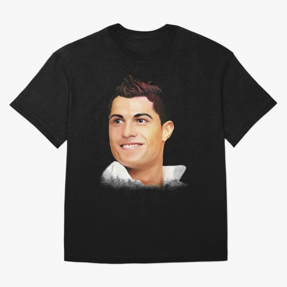 Cristiano Ronaldo CR7 | Digital Painting Oversized T-Shirt Join Supporters Worldwide for FIFA World Cup 2026 USA Canada Mexico Spirit, with Spain, Neymar, Football History, Final Match Energy, Crowd Noise and Once in a Lifetime Moments; Perfect for
