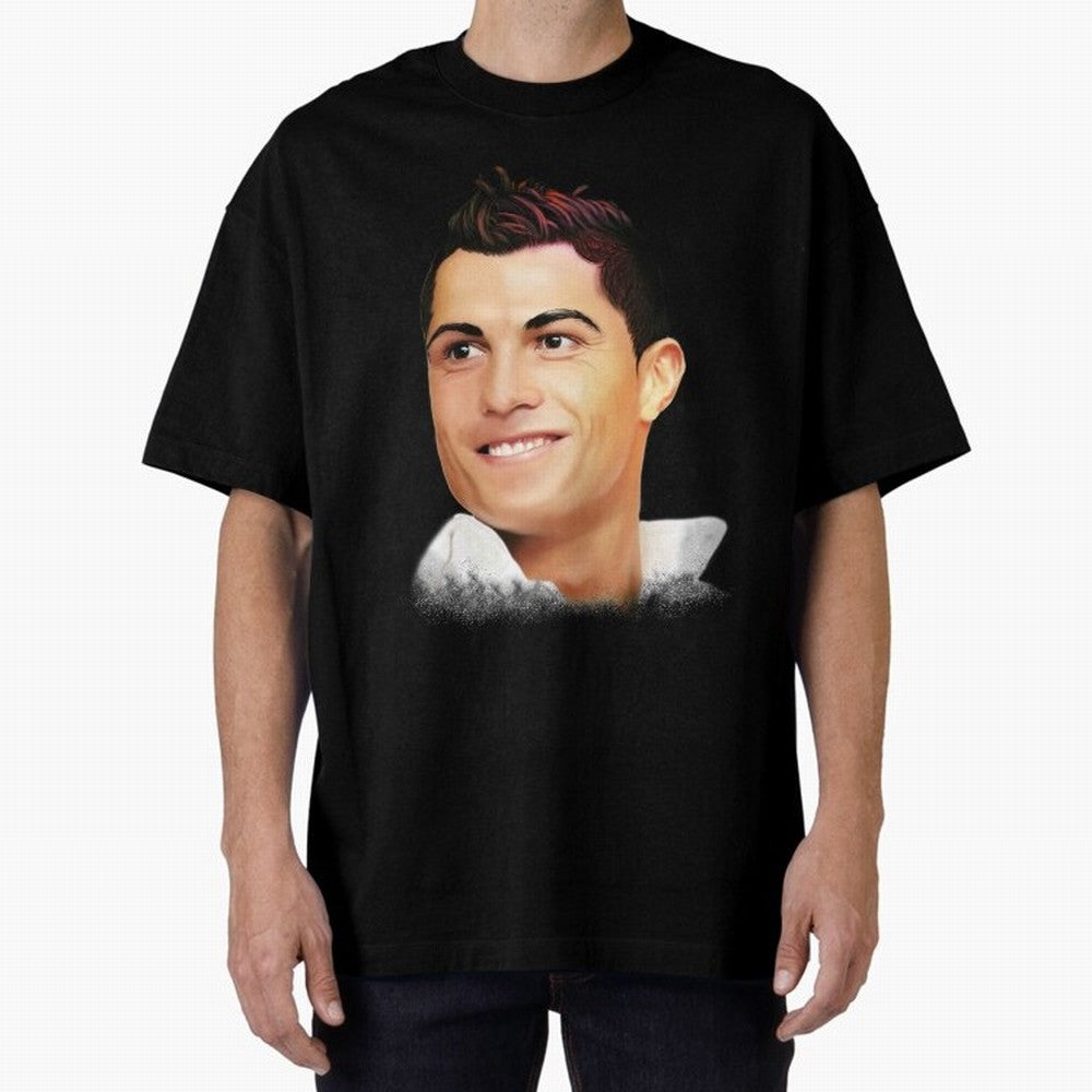 Cristiano Ronaldo CR7 | Digital Painting Oversized T-Shirt Join Supporters Worldwide for FIFA World Cup 2026 USA Canada Mexico Spirit, with Spain, Neymar, Football History, Final Match Energy, Crowd Noise and Once in a Lifetime Moments; Perfect for