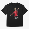 Ronaldo Cristiano Ronaldo Lowpoly Art Oversized T-Shirt Fuel Global Football Passion for FIFA World Cup 2026, Capturing CR7 and Messi, Spain, Football History, Final Match Energy, Crowd Noise and Once in a Lifetime Moments; Built for Supporters