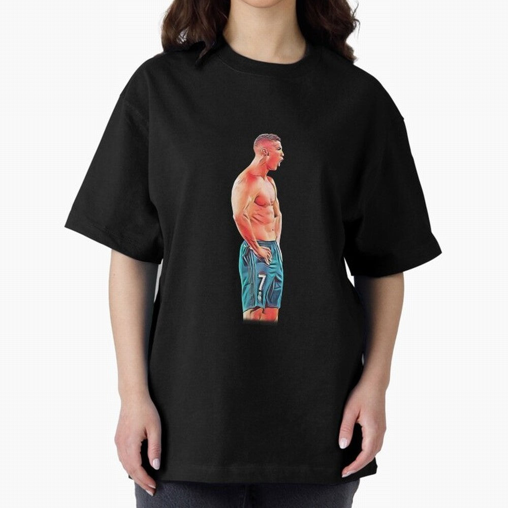 what a celebration by cristiano ronaldo Oversized T-Shirt Bring Match Day Fire to the FIFA World Cup 2026 Group Stage Journey through Mbappe and Neymar Highlights, Germany Pride, Global Supporter Spirit, Legendary Goals, National Colors and
